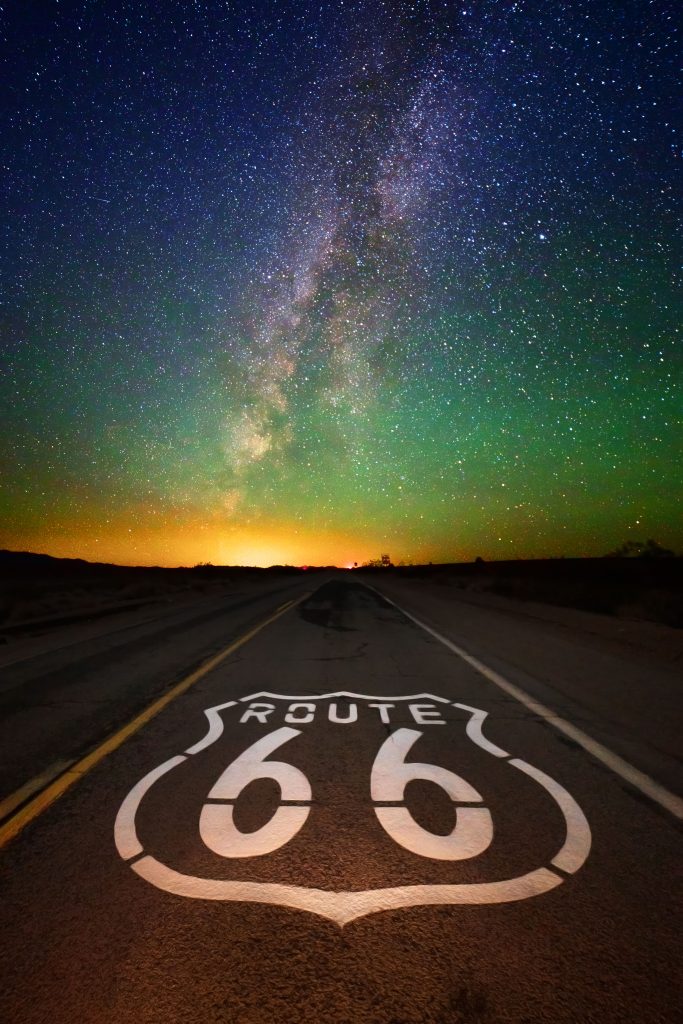 純銀メダル　ルート66 Historic Route 66 – Deep Sky Colors